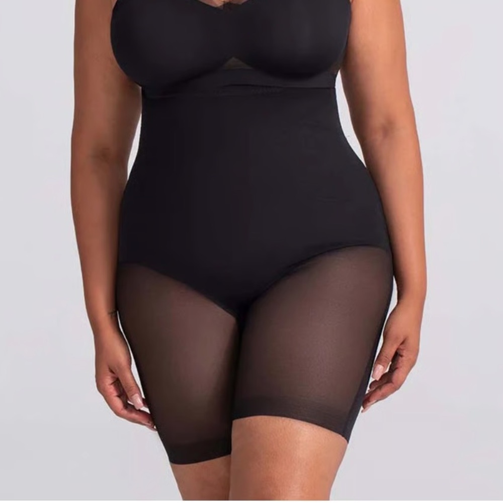 HoneyLove Vamp Black SuperPower High Waist Shapewear Shorts Plus Size 3X NWT